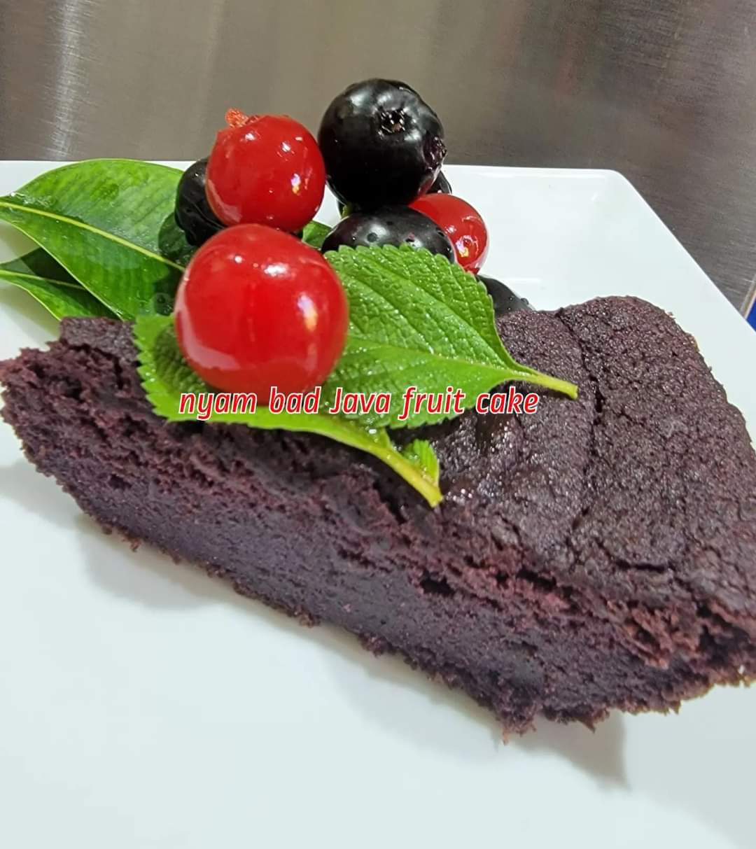Nyam Bad Java Plum Fruit Cake 1lb - Donna Gowe (DHL SHIPPING REQUIRED)