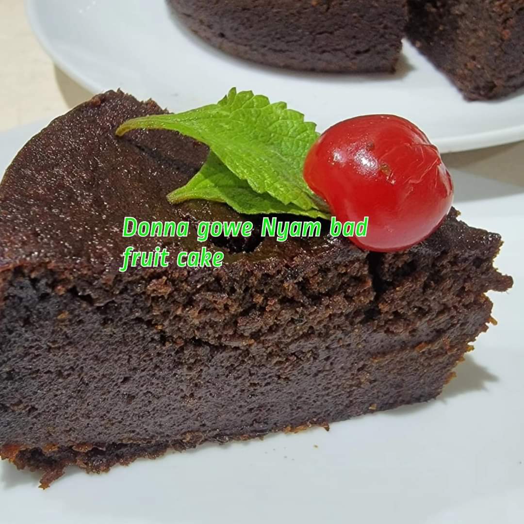 Nyam Bad Fruit Cake 1lb - Donna Gowe (DHL SHIPPING REQUIRED)