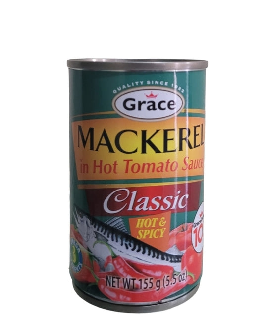 Tin mackerel Grace Hot & Spicy 155g (pk2)