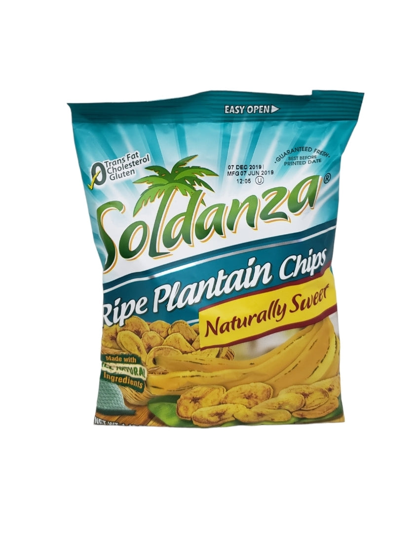 Soldanza Plantain Chips - Ripe - (pk2) 45g