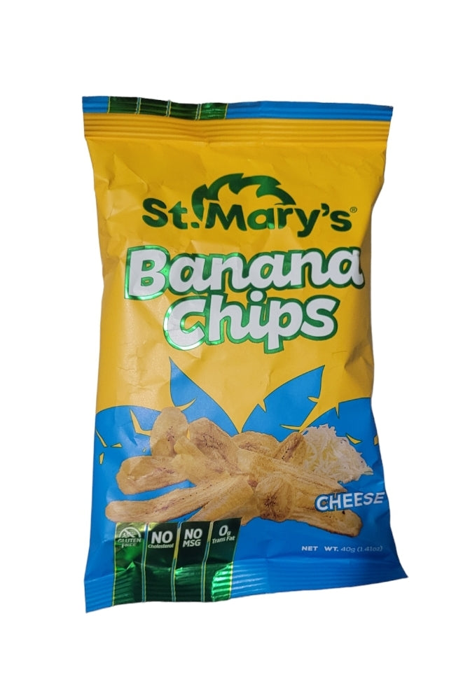 St. Mary's Banana Chips Cheese 40g (pk 2)