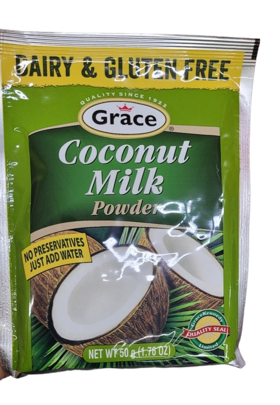 Coconut Milk Powder Dairy & Gluten Free - Grace - 50g - (pk3)