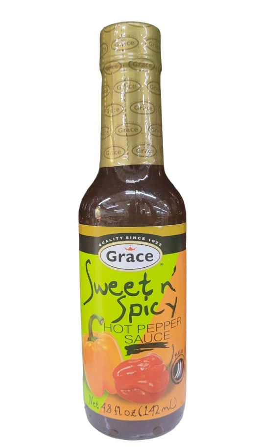 Grace Sweet n Spicy Hot Pepper Sauce 4.8 fl. oz