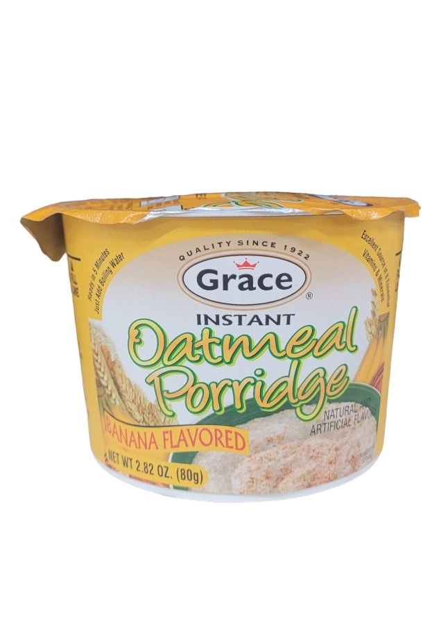 Grace Instant Oatmeal Banana Porridge 80g (pk2)