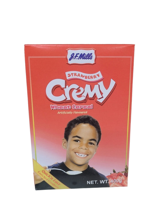 Cremy Wheat Cereal- Strawberry - J.F. Mills 400g